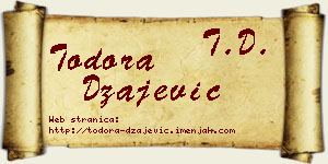 Todora Džajević vizit kartica
